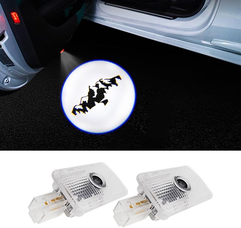 uunonaha 2 Pcs LED Car Door Logo Lights Courtesy Projector Laser Welcome Light Puddle Lamp Compatible with Forester, Outback, Legacy, Ascent Car Accessories (Wilderness Mountains) - Image 2